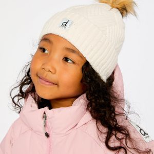 Alternative view of Winter Knit Hat With Pompom Off-White