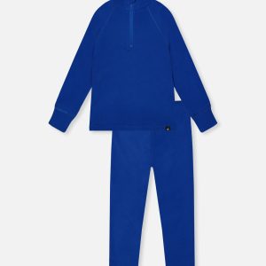 Two Piece Thermal Underwear Royal Blue