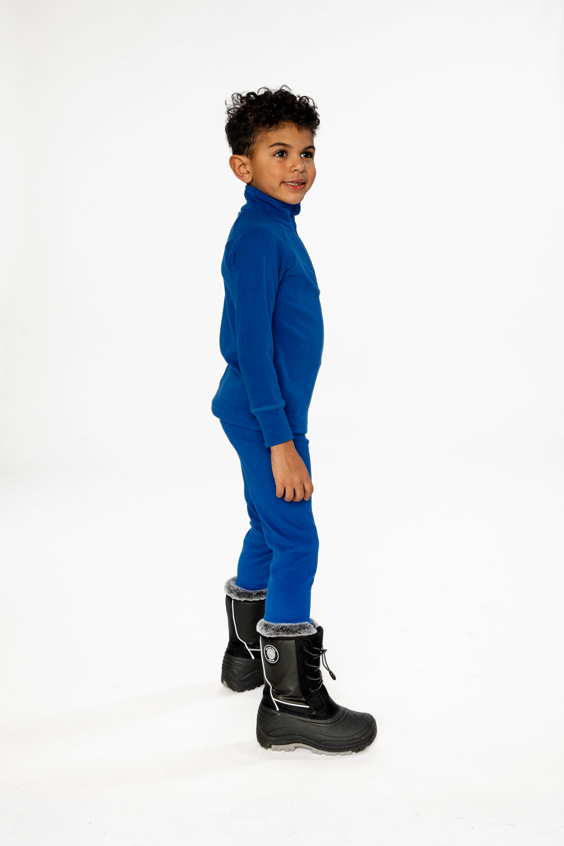 Two Piece Thermal Underwear Royal Blue - Image 3