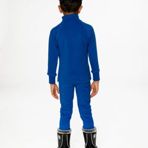 Two Piece Thermal Underwear Royal Blue - Image 4