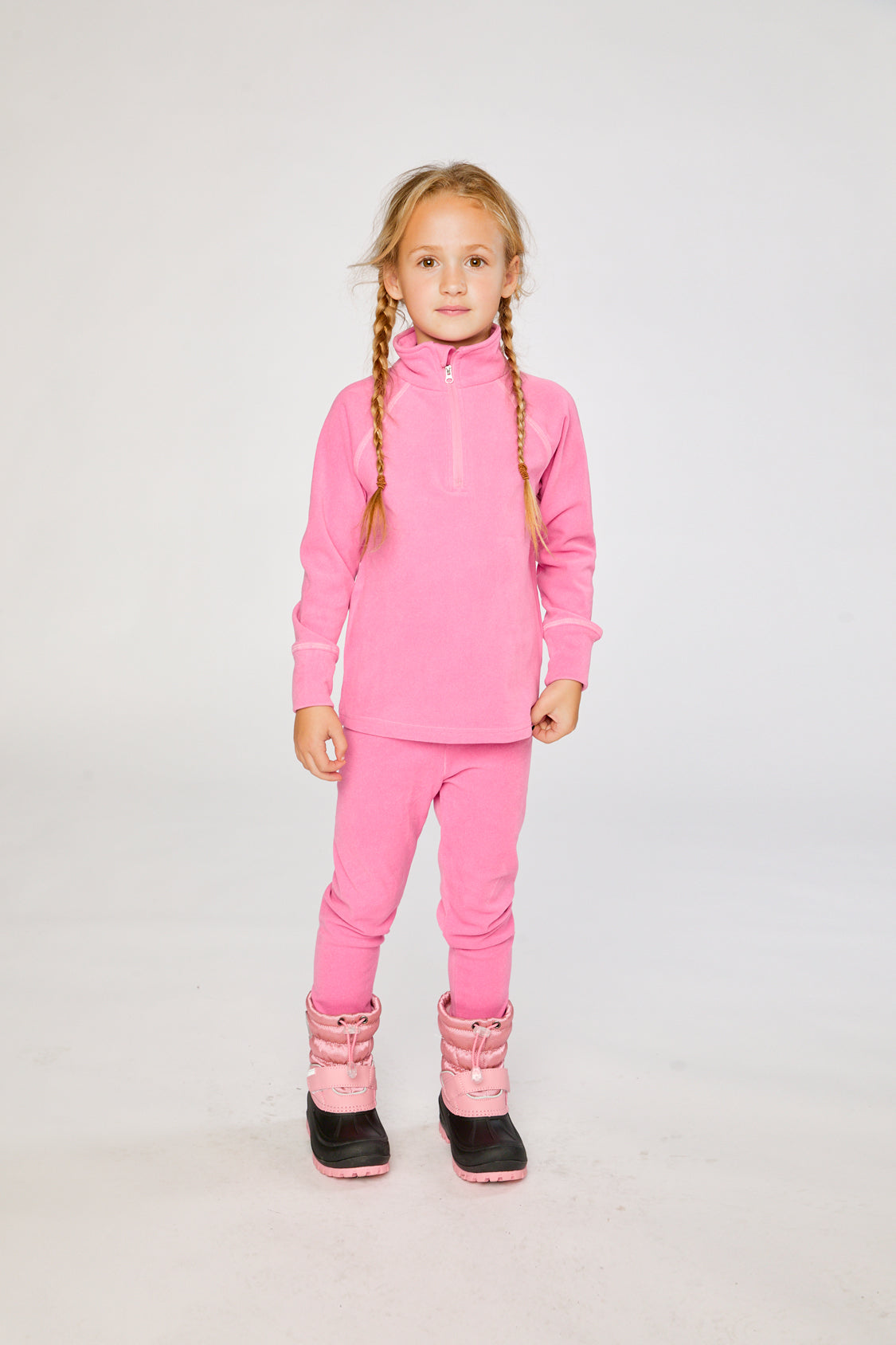 Two Piece Thermal Underwear Pink - Image 2