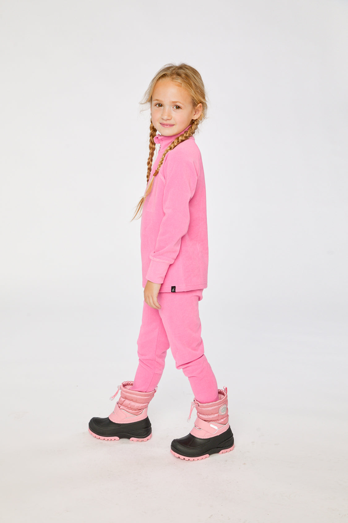 Two Piece Thermal Underwear Pink - Image 3