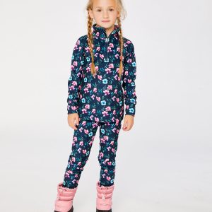 Alternative view of Two Piece Thermal Underwear Blue Floral Print