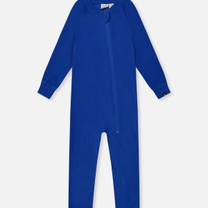 Baby One Piece Thermal Underwear Royal Blue