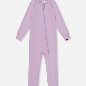 Baby One Piece Thermal Underwear Lavender
