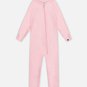 Baby One Piece Thermal Underwear Pale Pink - Image 5