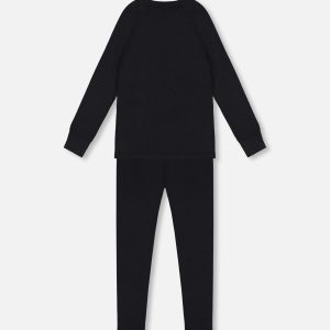 Alternative view of Two Piece Thermal Underwear Merino Blend Black