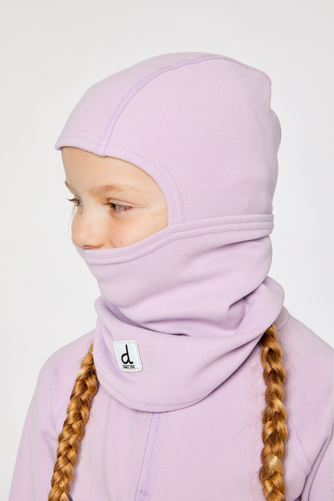 Brushed Jersey Balaclava Lavender - Image 2
