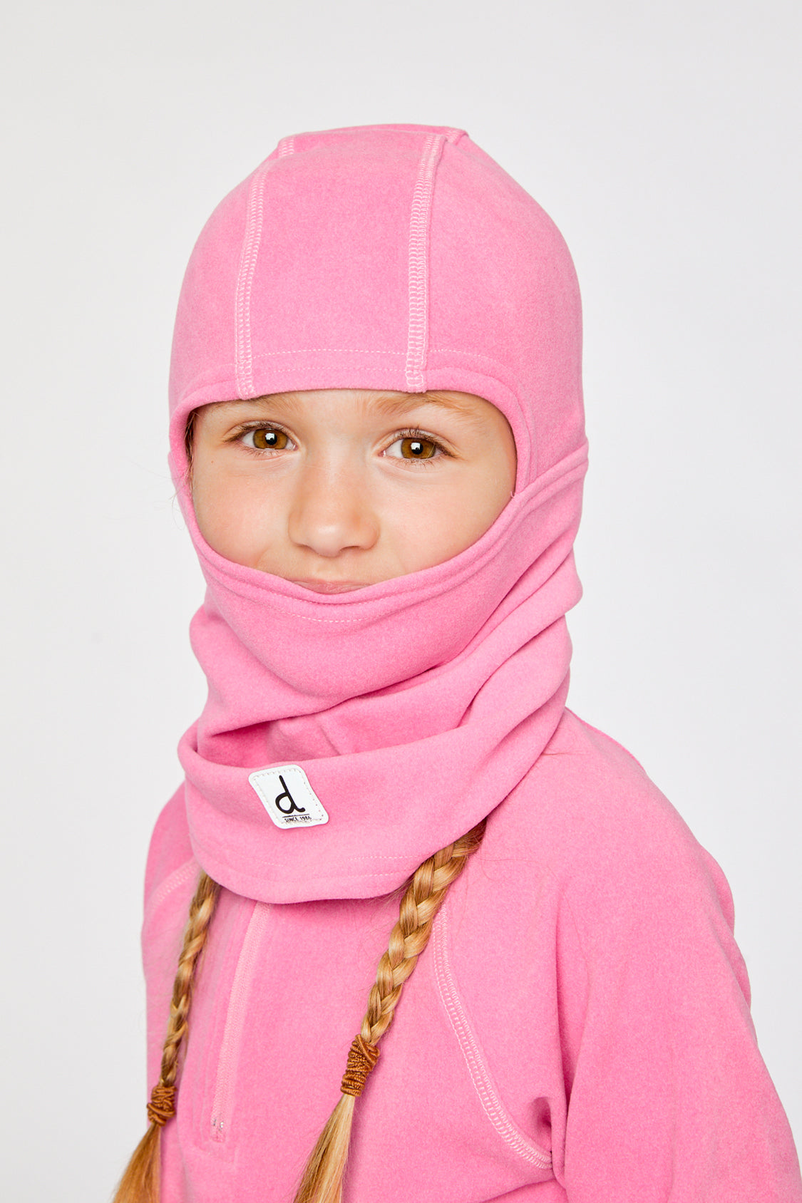 Brushed Jersey Balaclava Pink - Image 2