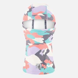 Brushed Jersey Balaclava Coral Camouflage Print - Image 7