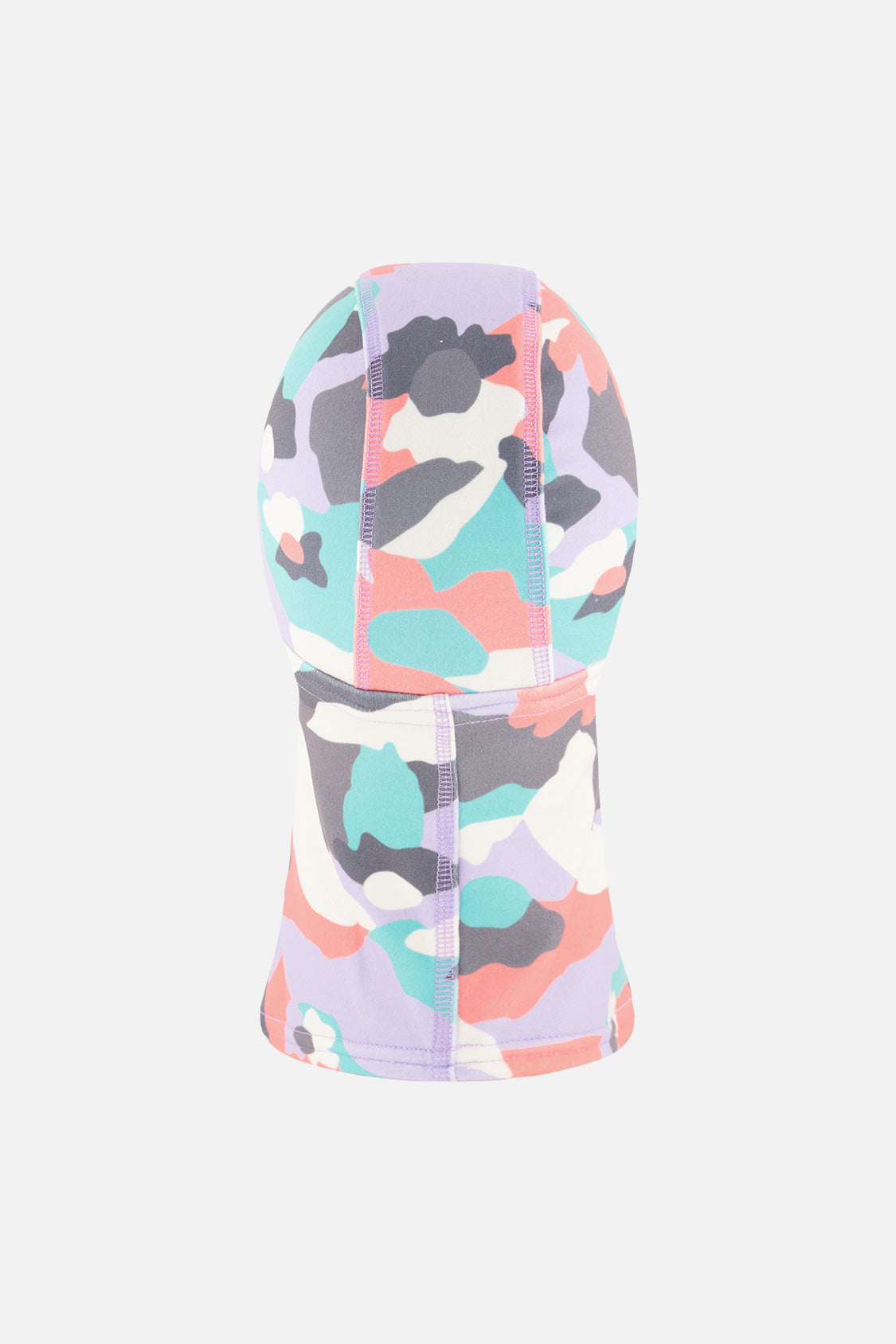 Brushed Jersey Balaclava Coral Camouflage Print - Image 3