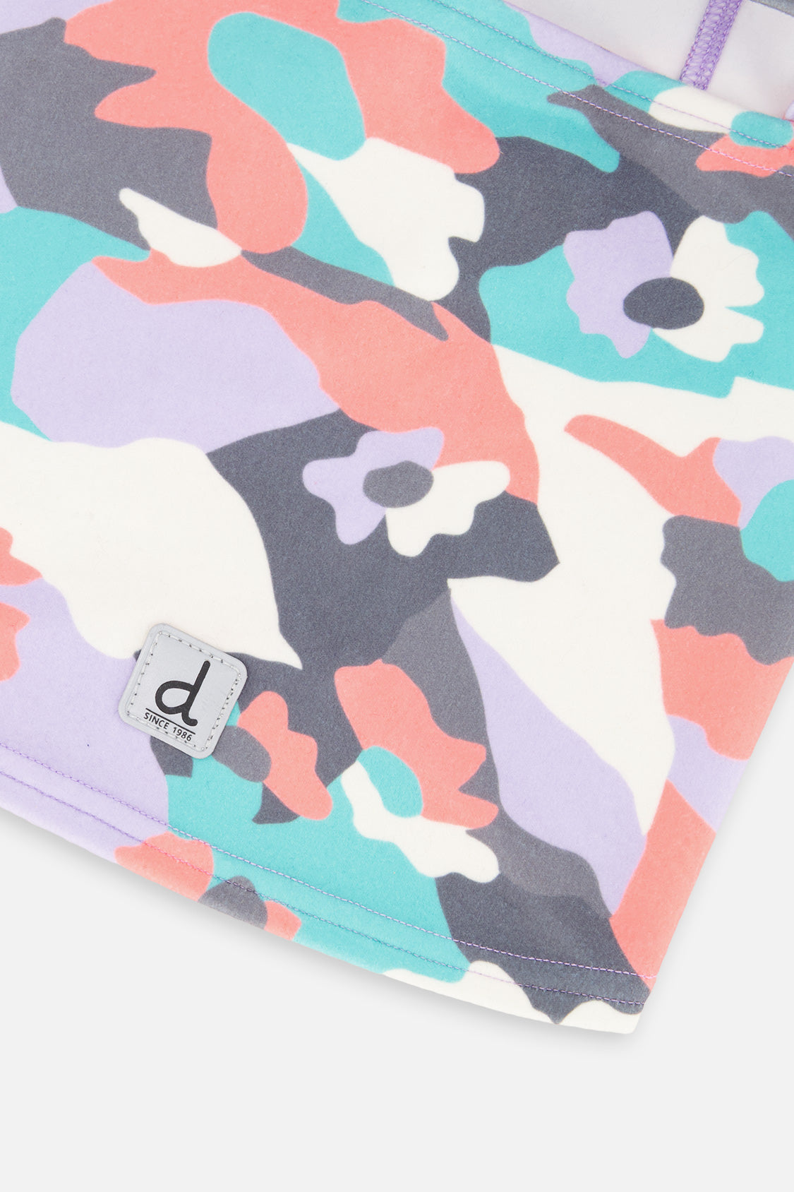 Brushed Jersey Balaclava Coral Camouflage Print - Image 4