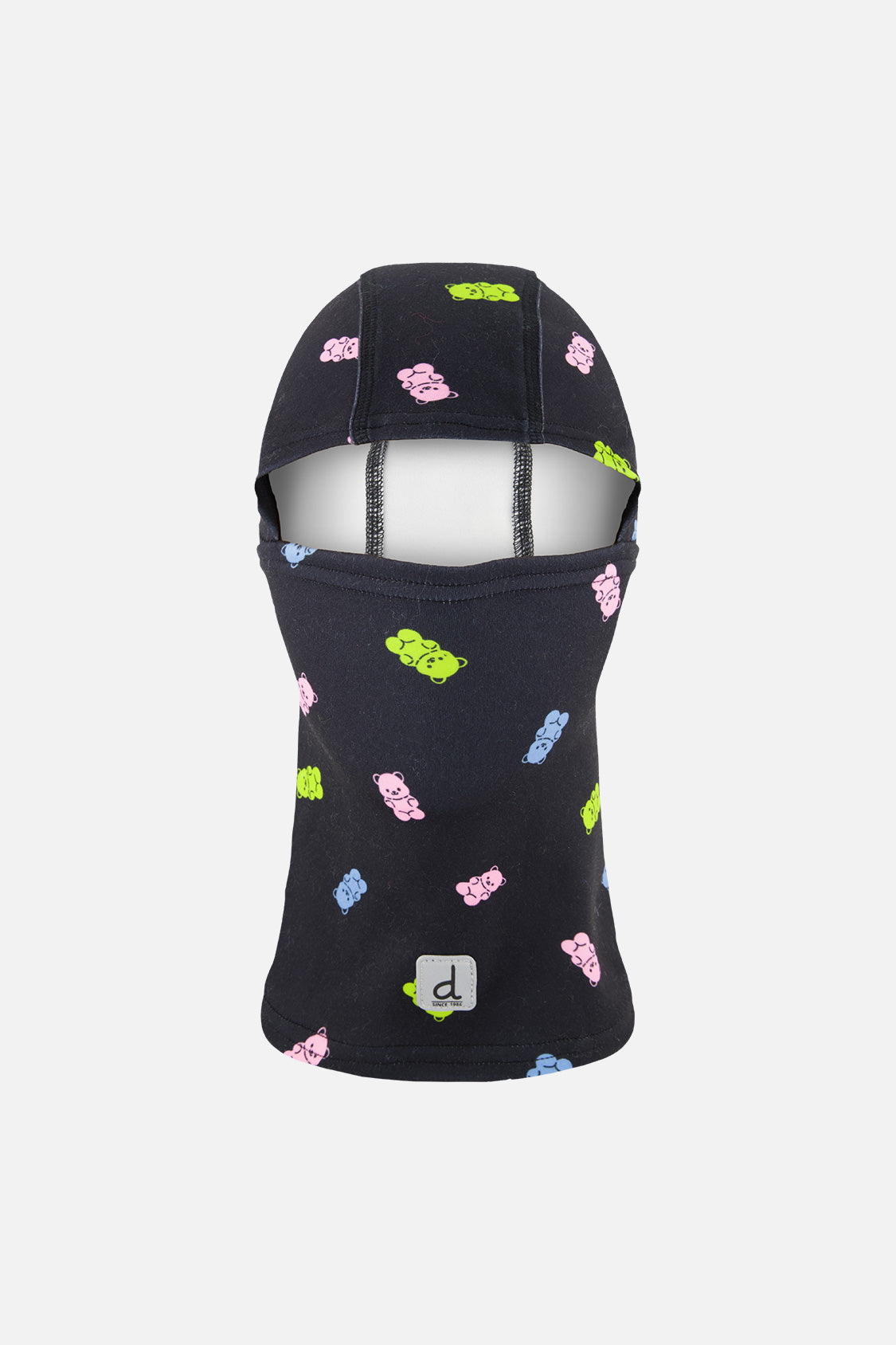 Brushed Jersey Balaclava Black Printed Gummy Bears - Image 7