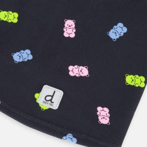 Brushed Jersey Balaclava Black Printed Gummy Bears - Image 4