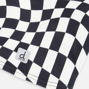 Brushed Jersey Balaclava White Checkered Print - Image 4