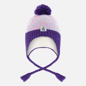 Winter Peruvian Knit Hat With Pompom Multicolored - Image 7
