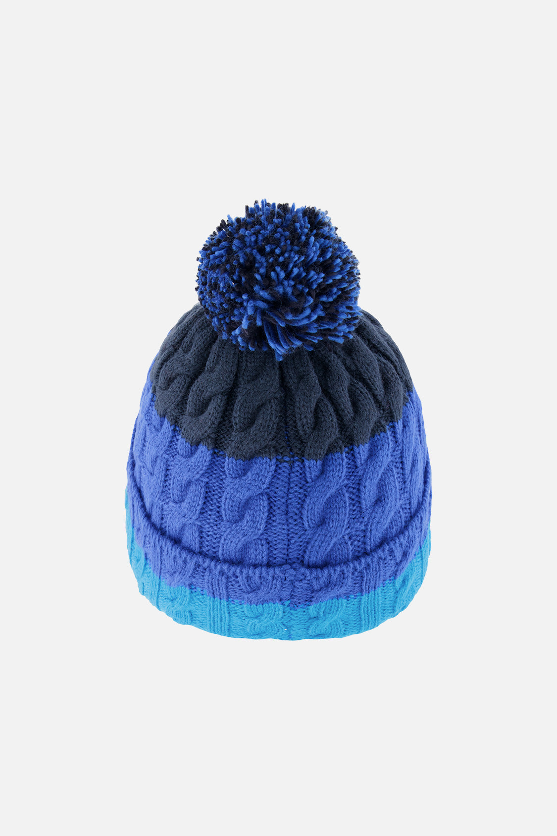 Winter Knit Hat With Pompom Dark Blue - Image 3