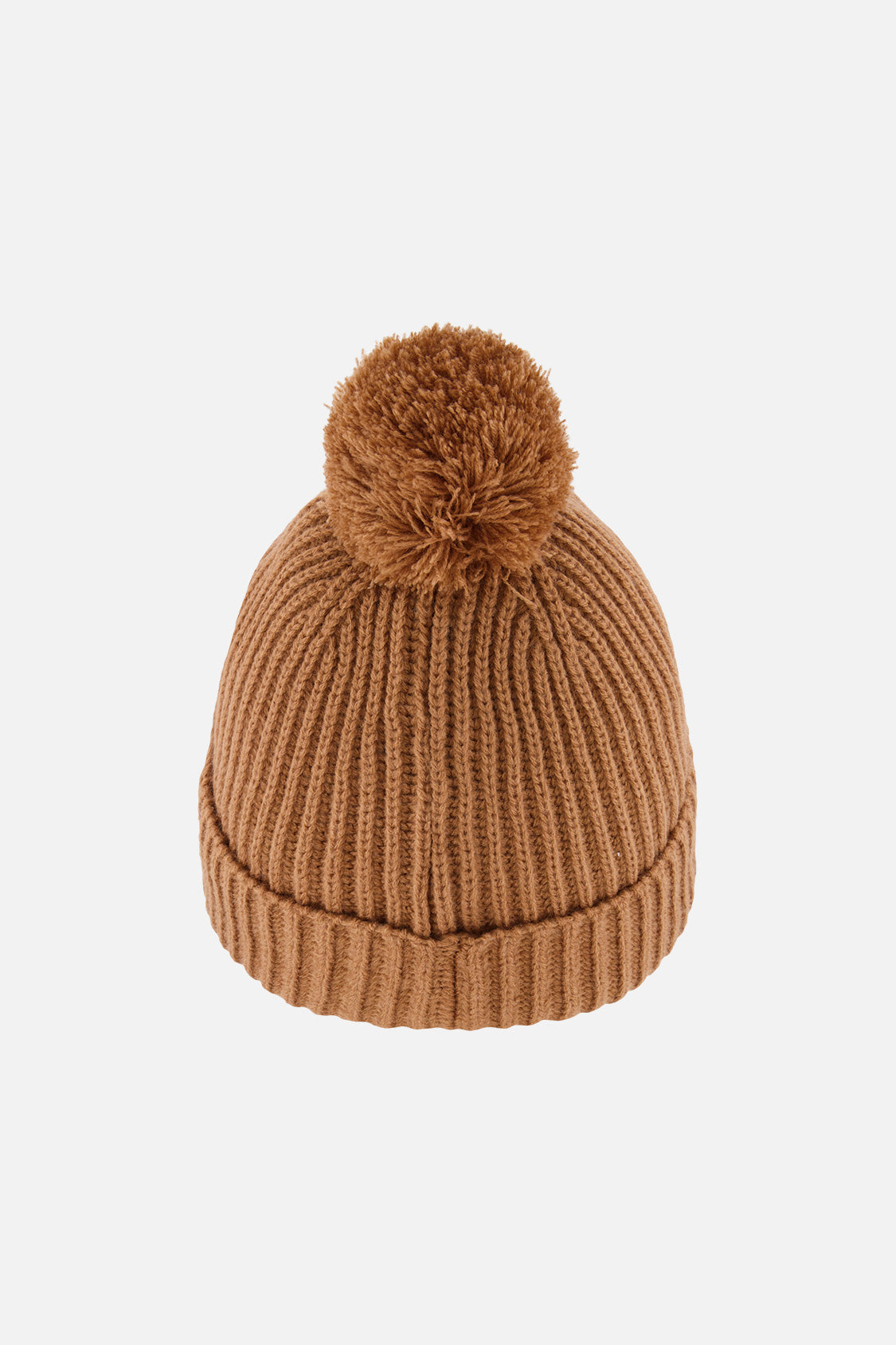 Winter Knit Hat With Pompom Brown - Image 3