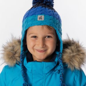 Alternative view of Winter Peruvian Knit Hat With Pompom Dark Blue