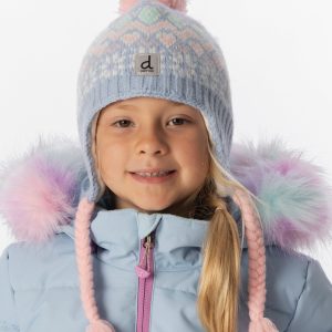 Alternative view of Winter Peruvian Knit Hat With Pompom Light Blue
