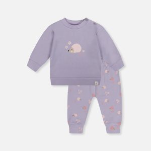 Organic Cotton Pants And Top Set Violet