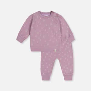 Organic Cotton Pants And Top Set Purple Floral Print - Image 7