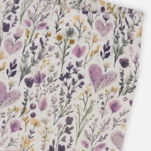 Organic Cotton Peplum Tunic And Legging Set Green And Beige Heart Print - Image 5