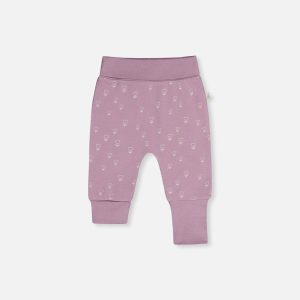 Organic Cotton Evolutive Pants Purple Floral Print - Image 5