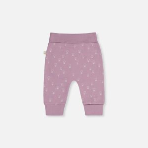 Organic Cotton Evolutive Pants Purple Floral Print - Image 3