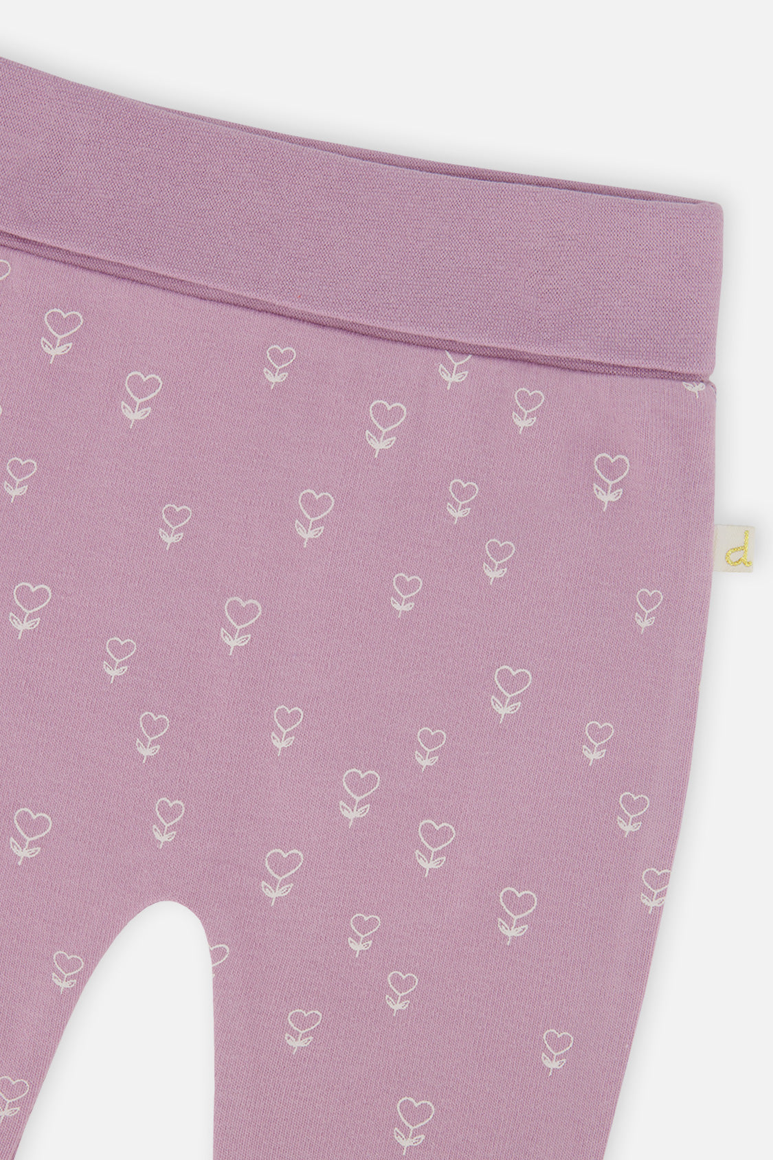Organic Cotton Evolutive Pants Purple Floral Print - Image 4