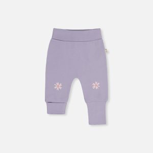 Two Pack Organic Cotton Evolutive Pants Pink Printed Flowers - Image 3