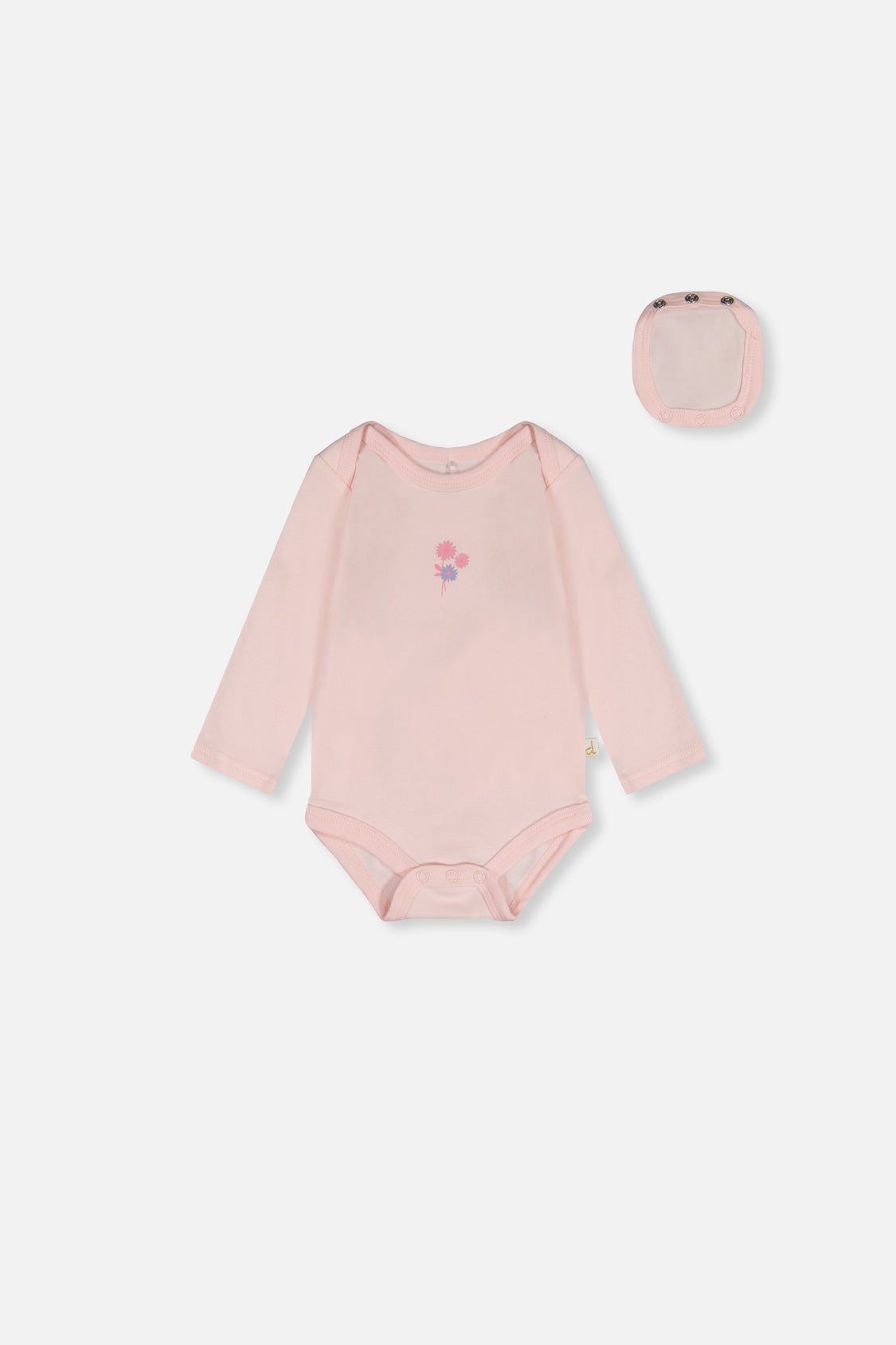 Organic Cotton Onesie Very Pale Pink - Image 6