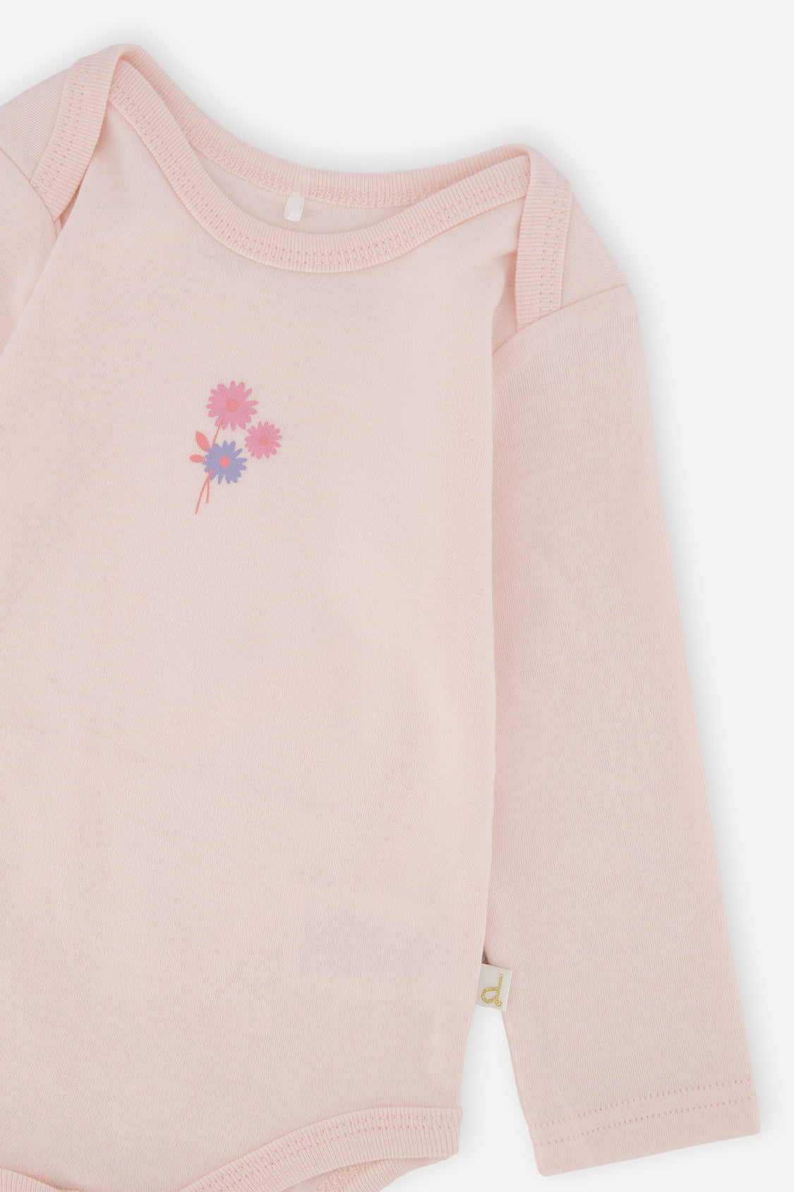 Organic Cotton Onesie Very Pale Pink - Image 5