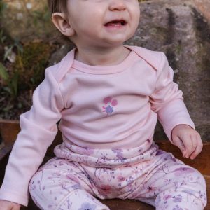 Organic Cotton Onesie Very Pale Pink - Image 2