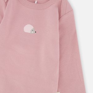 Organic Cotton Onesie Dusty Pink - Image 4
