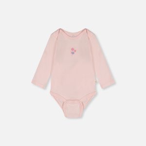 Three Pack Organic Cotton Onesie Purple Hedgehog Print - Image 2
