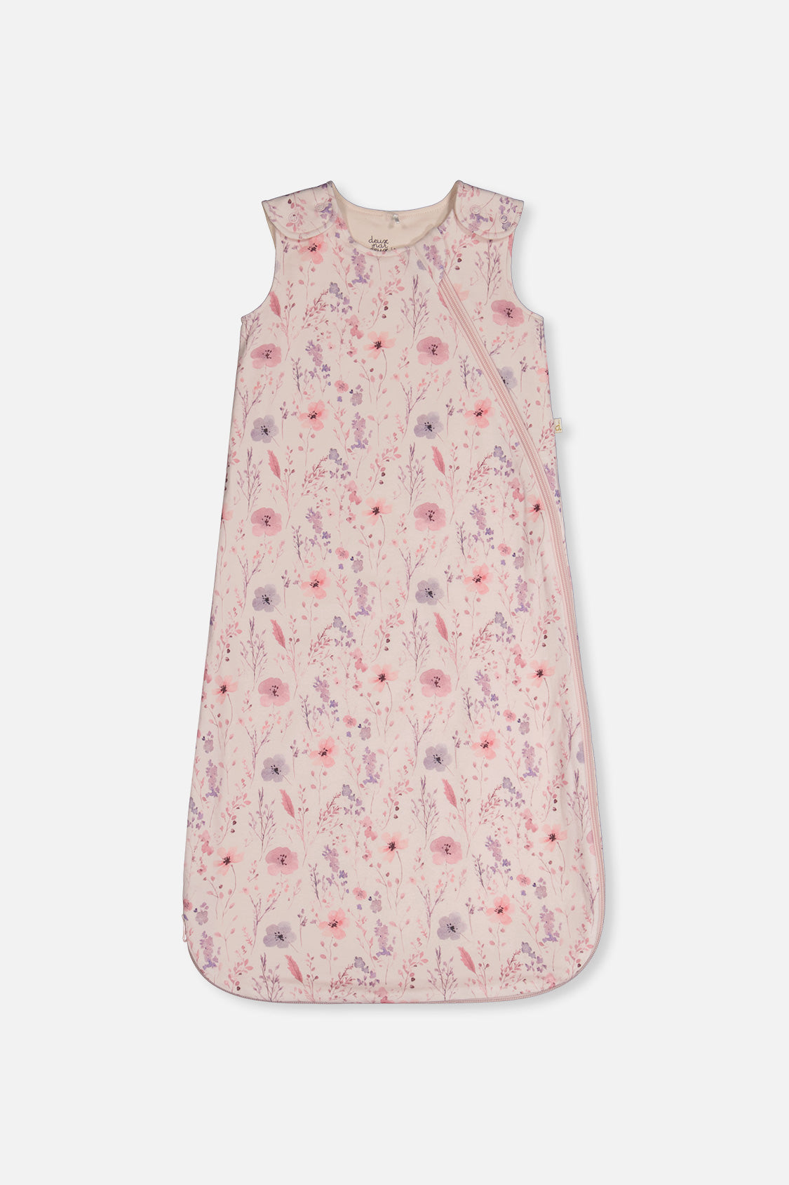 Organic Cotton Sleep Sack Pink Printed Flowers - Image 5