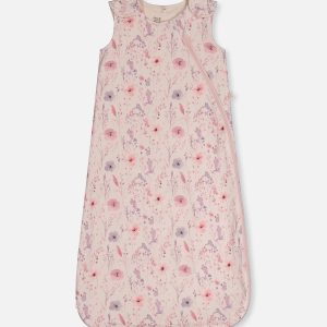 Organic Cotton Sleep Sack Pink Printed Flowers - Image 6