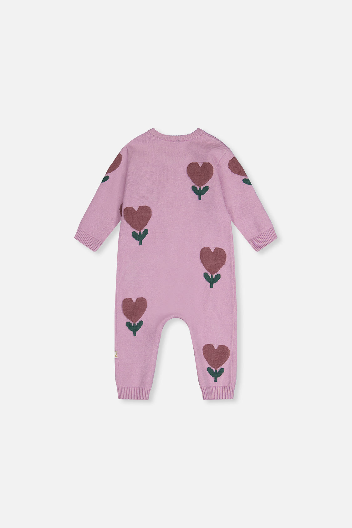 Knitted Intarsia Romper Lilac - Image 3