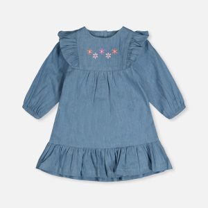 Chambray Dress Light Blue Denim
