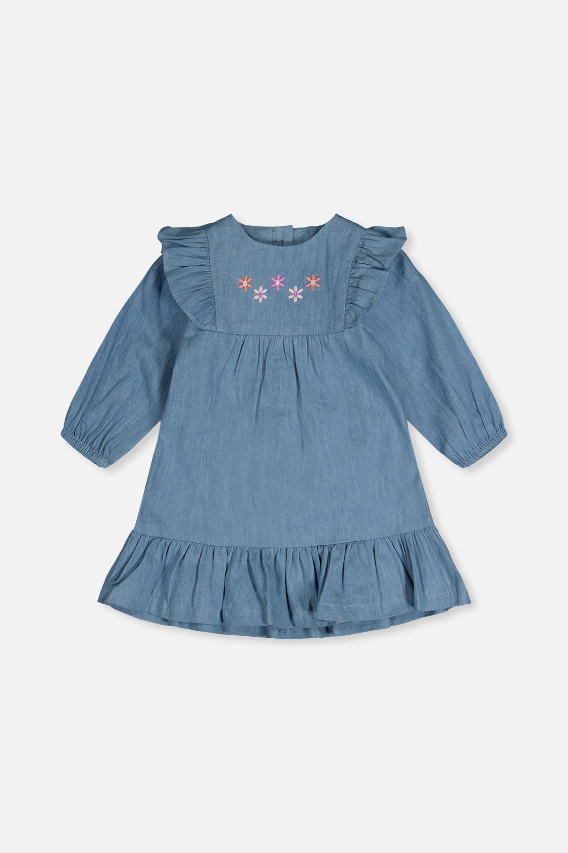 Chambray Dress Light Blue Denim - Image 5