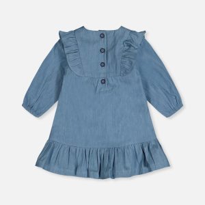 Chambray Dress Light Blue Denim - Image 3