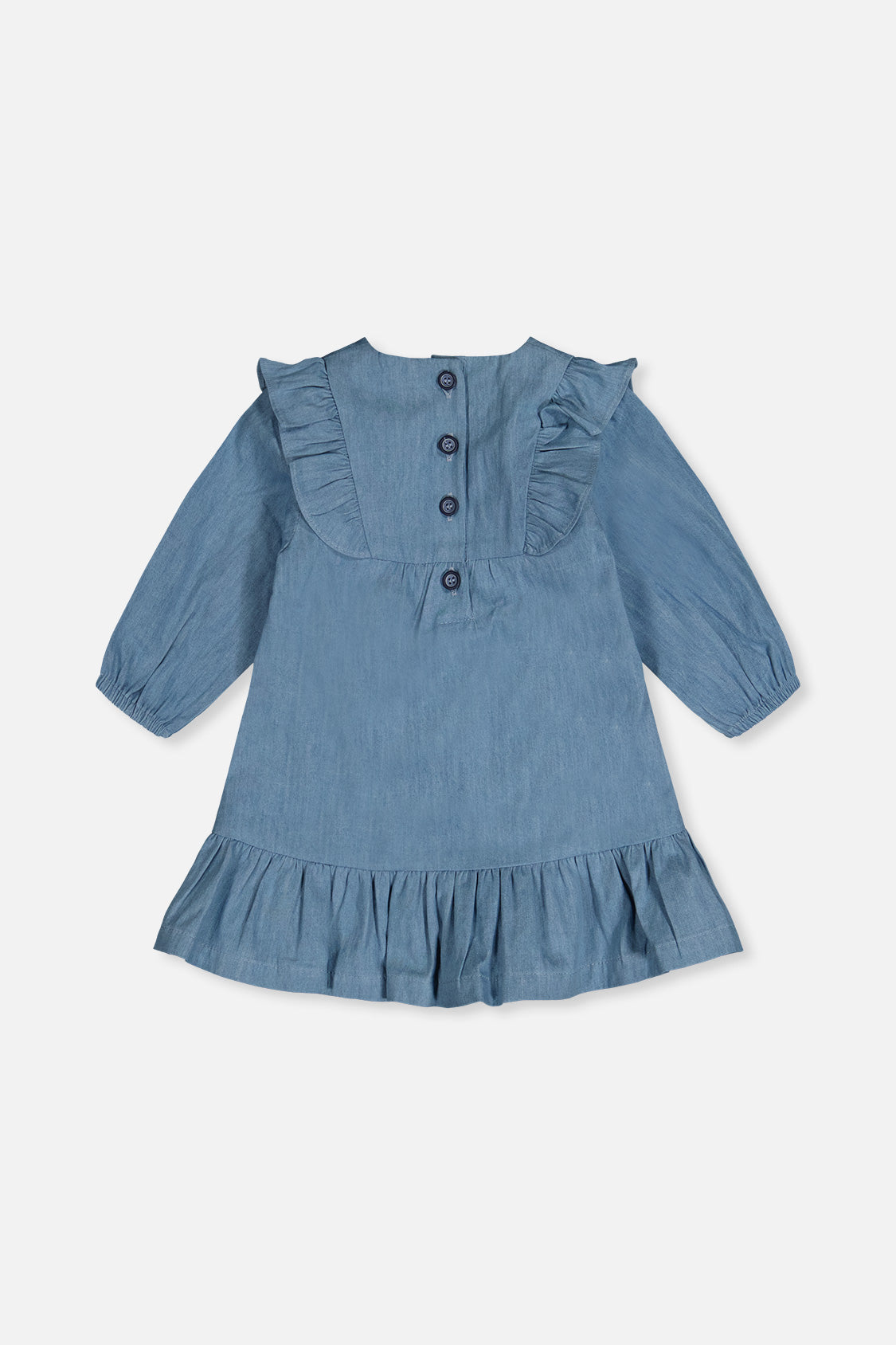 Chambray Dress Light Blue Denim - Image 3