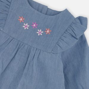 Chambray Dress Light Blue Denim - Image 4