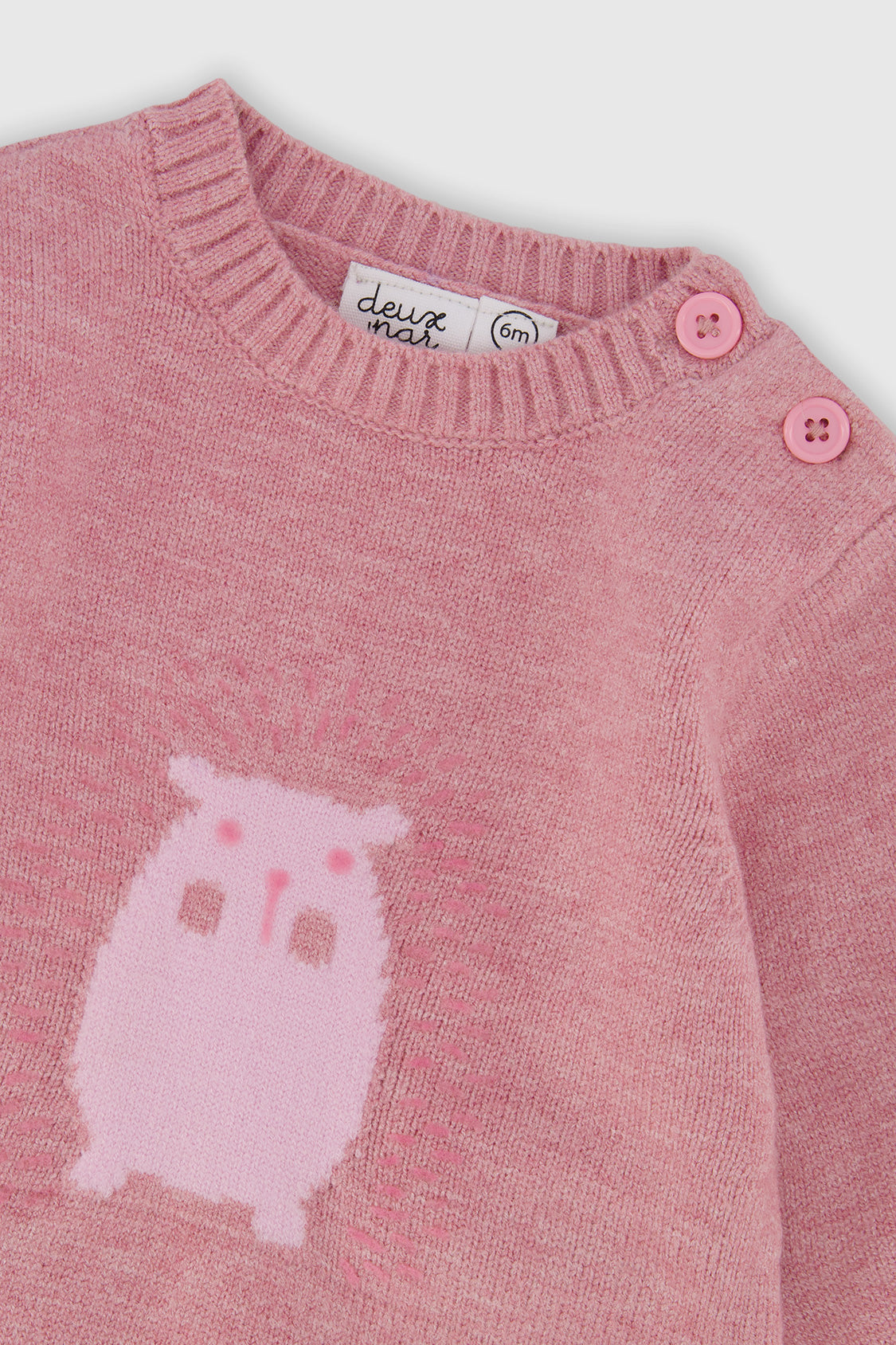 Knitted Top And Pants Set Dusty Pink - Image 4
