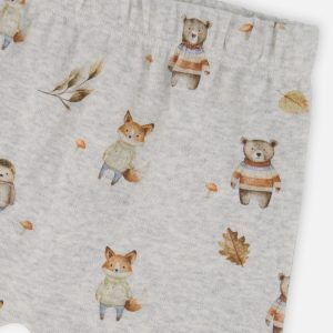 Organic Cotton Pants And Top Set Beige Animal Print - Image 5