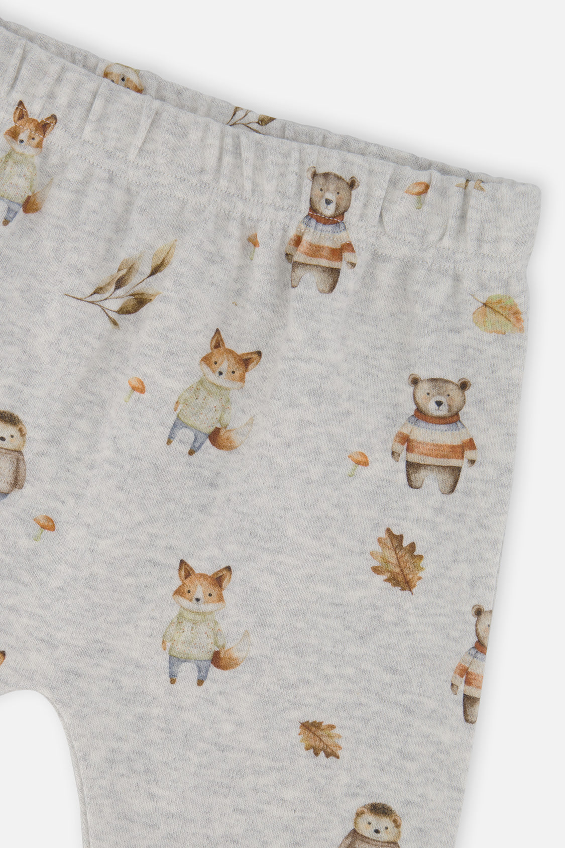 Organic Cotton Pants And Top Set Beige Animal Print - Image 5
