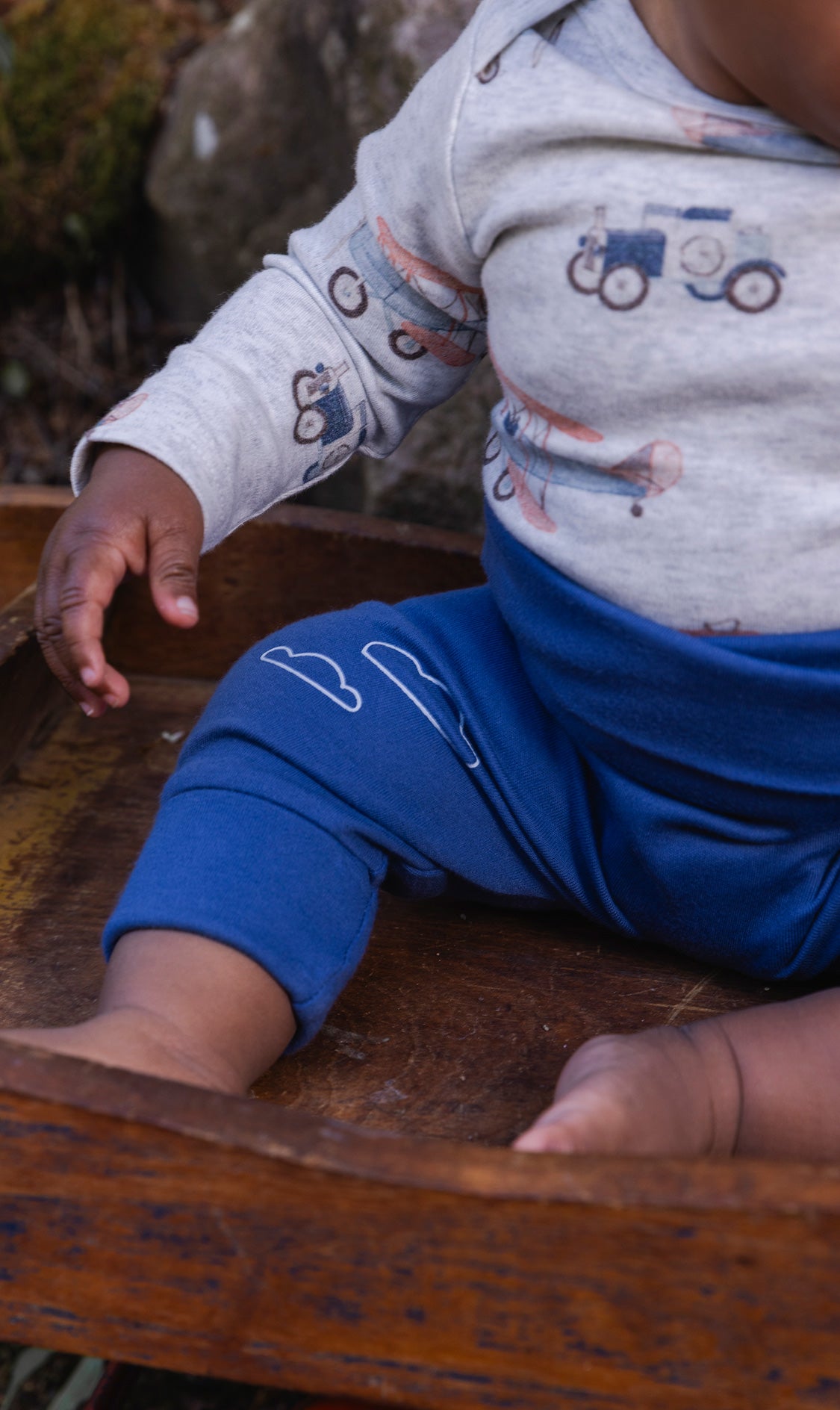 Organic Cotton Evolutive Pants Blue - Image 2
