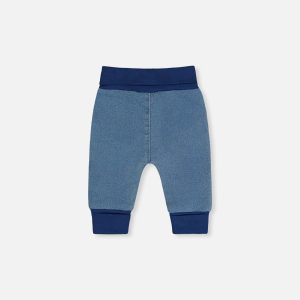 French Terry Denim Evolutive Pants Light Blue Denim - Image 3