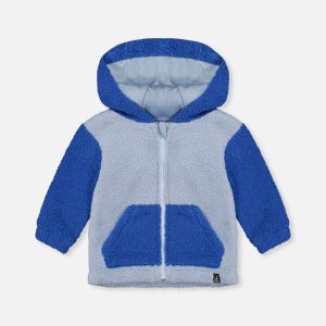 Sherpa Hooded Jacket Blue - Image 7